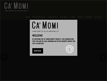 Tablet Screenshot of camomiwinery.com